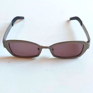 Titanium Matsuda 10638  Millennium Sunglasses With Brown Lenses